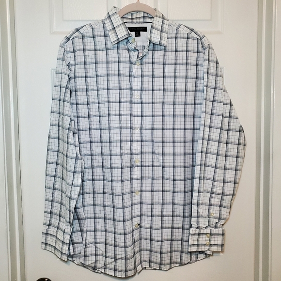 Banana Republic Men's Medium Non-Iron Classic Fit Shirt Long Sleeve 100% Cotton  - Picture 1 of 10